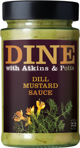 ATKINS & POTTS Dill Mustard Sauce 185g (Pack of 6)