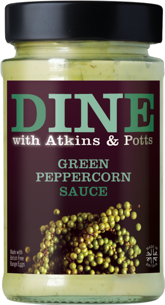 ATKINS & POTTS Green Peppercorn Sauce 185g (Pack of 6)
