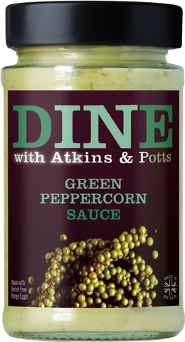 ATKINS & POTTS Green Peppercorn Sauce 185g (Pack of 6)