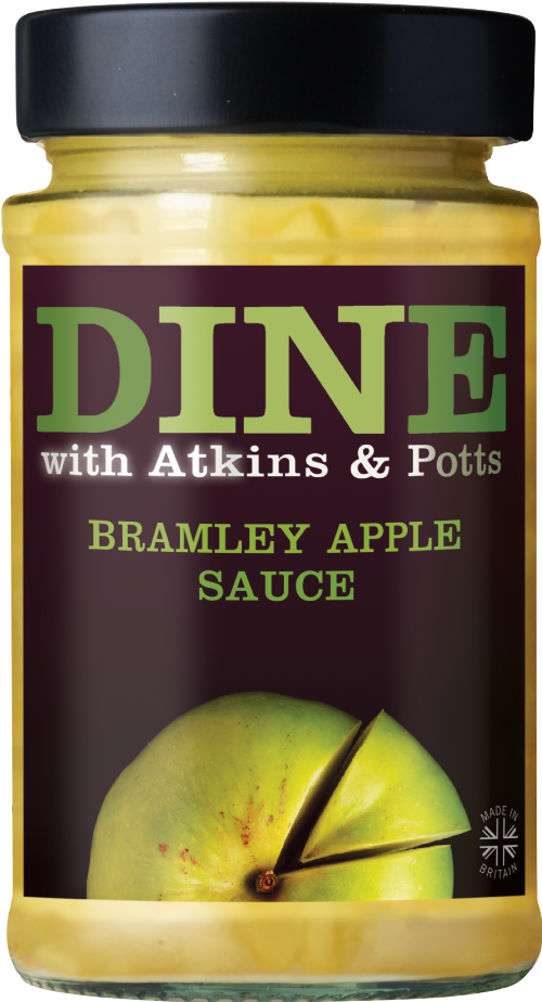 ATKINS & POTTS Bramley Apple Sauce 195g (Pack of 6)