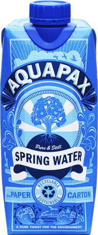 AQUAPAX Natural Spring Water 500ml (Pack of 12)