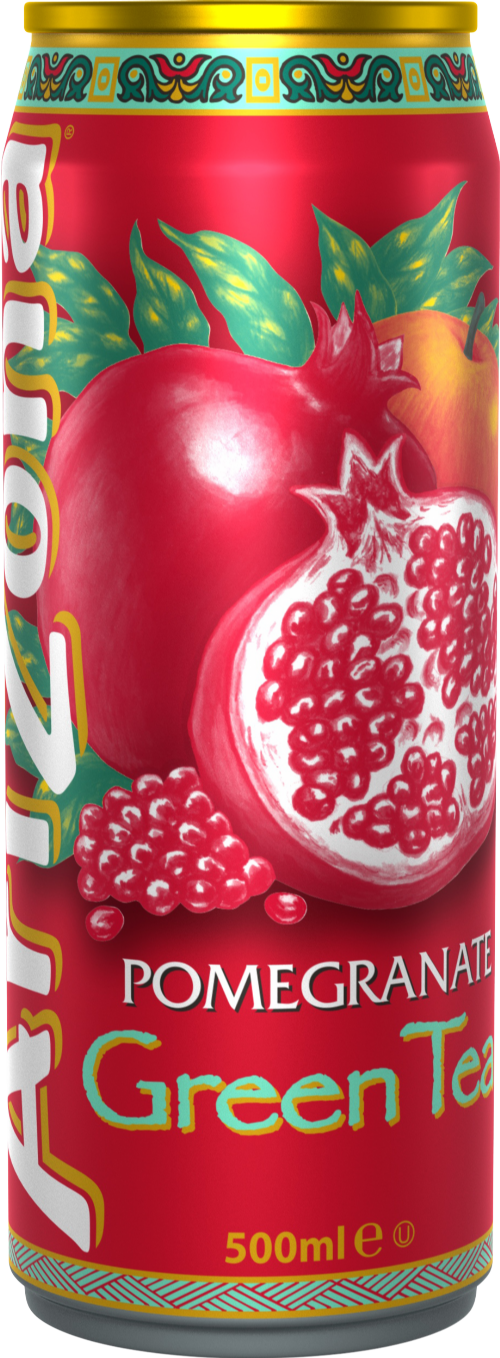 ARIZONA Pomegranate Green Tea - Can 500ml (Pack of 12)