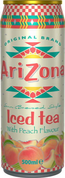 ARIZONA Iced Tea with Peach Flavour - Can 500ml (Pack of 12)