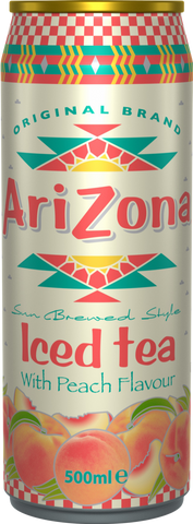 ARIZONA Iced Tea with Peach Flavour - Can 500ml (Pack of 12)