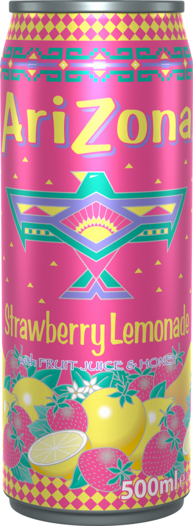 ARIZONA Cowboy Cocktail Strawberry Lemonade - Can 500ml (Pack of 12)