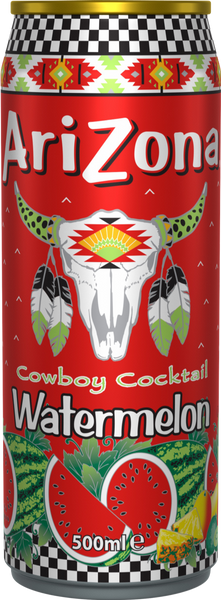 ARIZONA Cowboy Cocktail Watermelon - Can 500ml (Pack of 12)