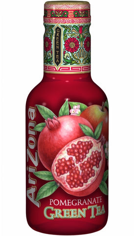 ARIZONA Original Pomegranate Green Tea 500ml PET (Pack of 6)