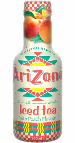 ARIZONA Iced Tea with Peach Flavour 500ml PET (Pack of 6)