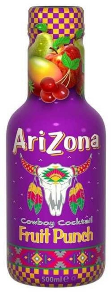 ARIZONA Cowboy Cocktail Fruit Punch Juice Drink - PET 500ml (Pack of 6)