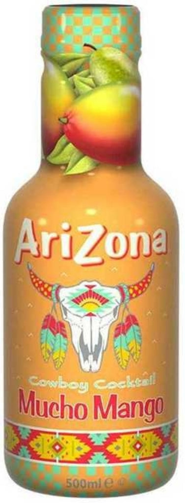 ARIZONA Cowboy Cocktail Mucho Mango Juice Drink - PET 500ml (Pack of 6)