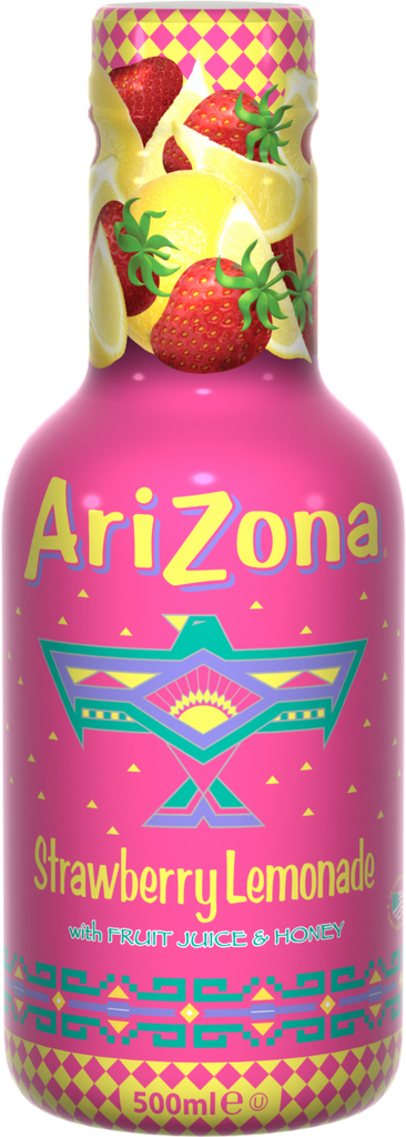 ARIZONA Strawberry Lemonade Drink - PET 500ml (Pack of 6)