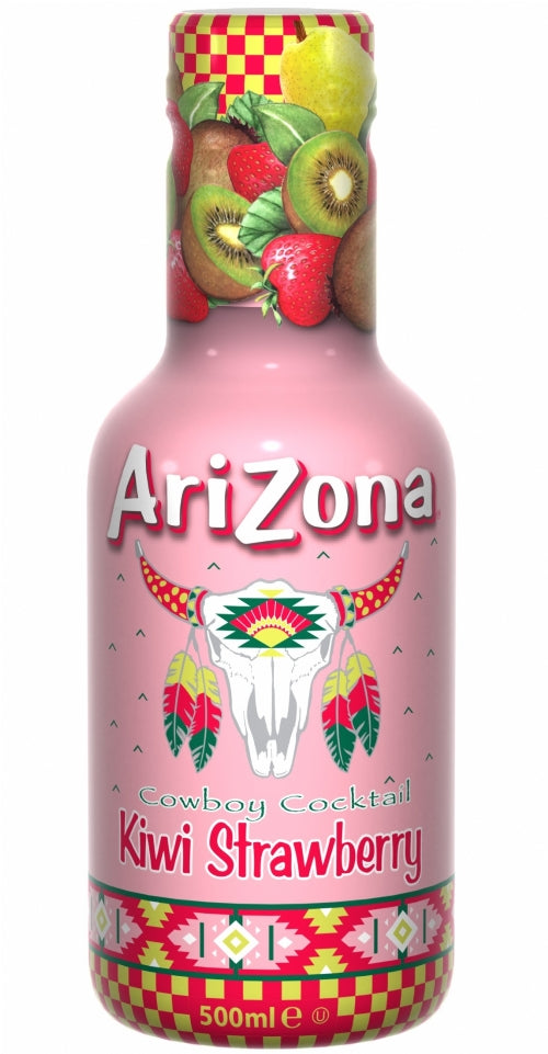 ARIZONA Cowboy Cocktail Kiwi Strawberry - PET 500ml (Pack of 6)