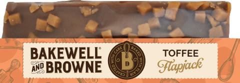 BAKEWELL & BROWNE Toffee Topped Flapjack 80g (Pack of 15)