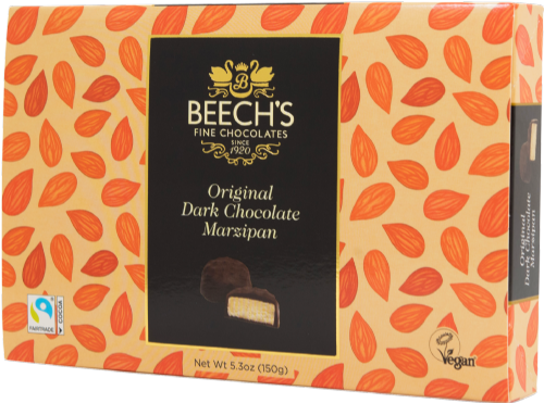 BEECH'S Original Dark Chocolate Marzipan 150g (Pack of 6)