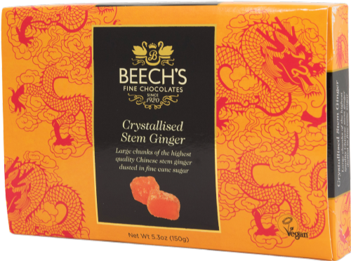 BEECH'S Crystallised Ginger 150g (Pack of 6)