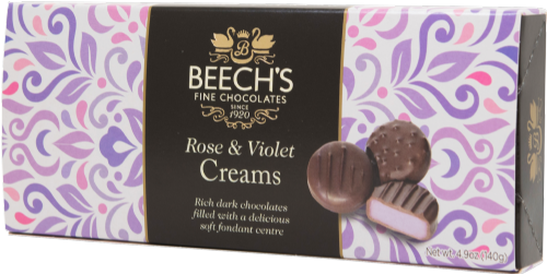 BEECH'S Rose & Violet Creams 145g (Pack of 12)