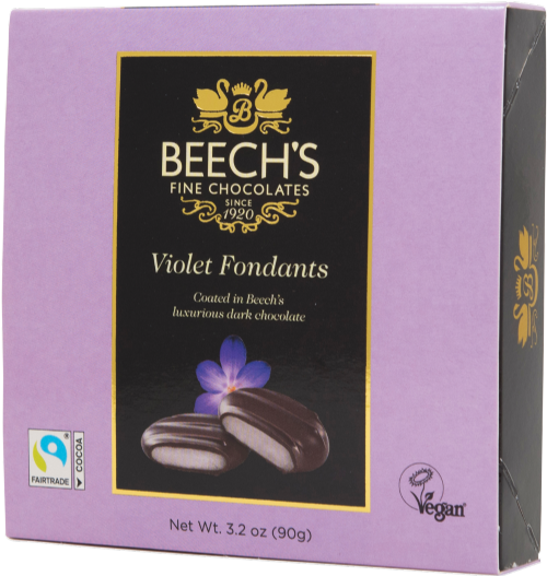 BEECH'S Violet Fondants 90g (Pack of 12)