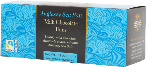 BEECH'S Anglesey Sea Salt Milk Chocolate Thins 150g (Pack of 8)