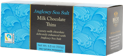 BEECH'S Anglesey Sea Salt Milk Chocolate Thins 150g (Pack of 8)