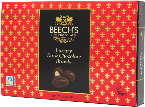 BEECH'S Dark Chocolate Brazils 145g (Pack of 6)