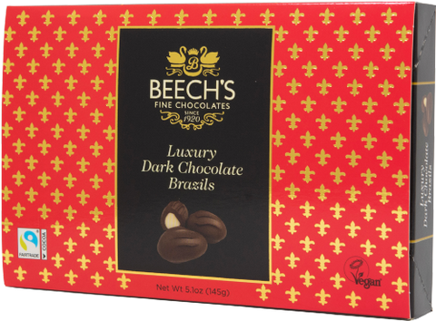 BEECH'S Dark Chocolate Brazils 145g (Pack of 6)