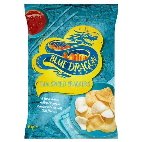 BLUE DRAGON Thai Spiced Crackers 70g (Pack of 6)