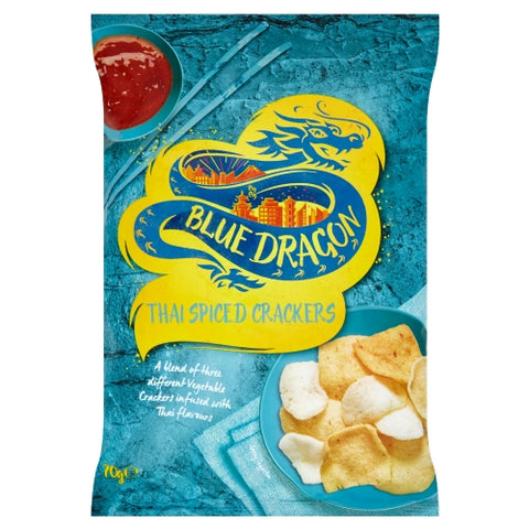 BLUE DRAGON Thai Spiced Crackers 70g (Pack of 6)