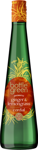 BOTTLEGREEN Ginger & Lemongrass Cordial 500ml (Pack of 6)