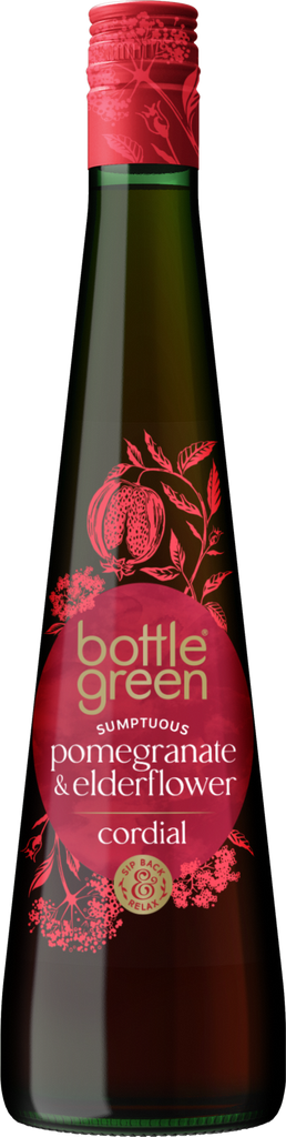 BOTTLEGREEN Pomegranate & Elderflower Cordial 500ml (Pack of 6)