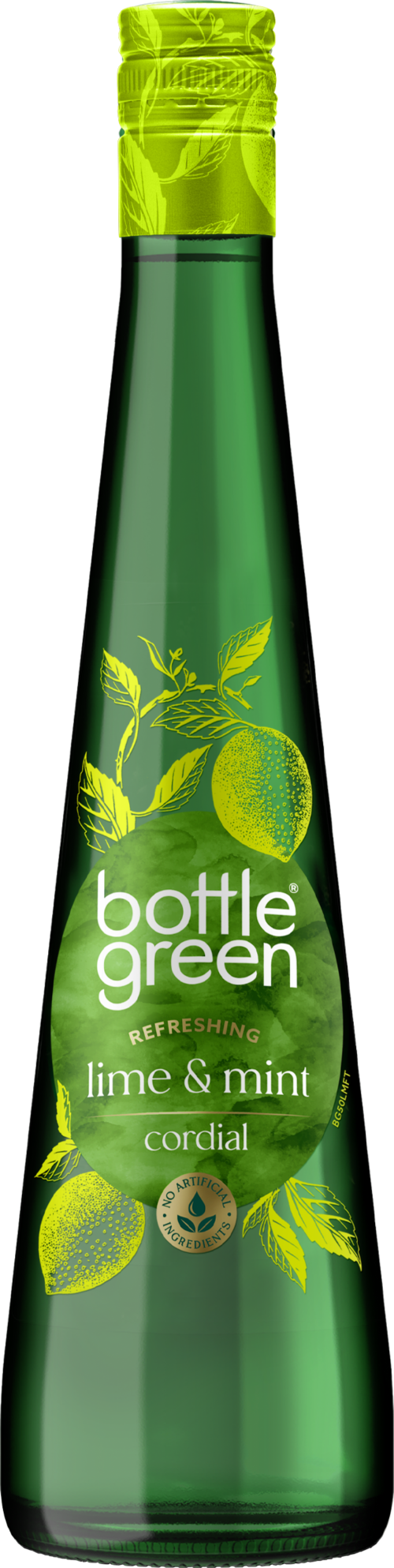 BOTTLEGREEN Lime & Mint Cordial 500ml (Pack of 6)