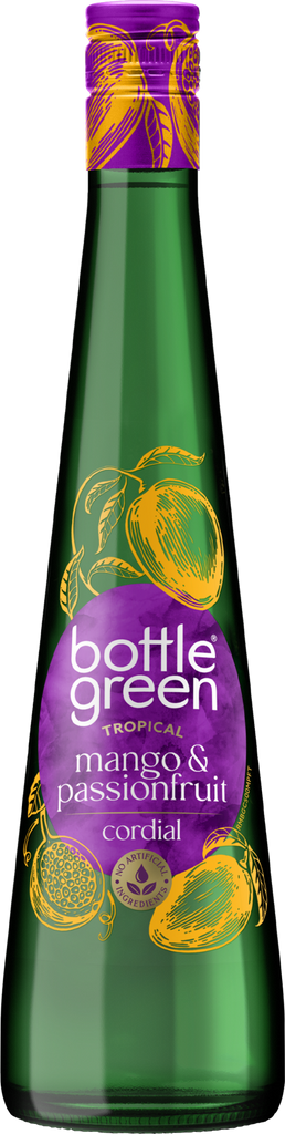 BOTTLEGREEN Mango & Passionfruit Cordial 500ml (Pack of 6)