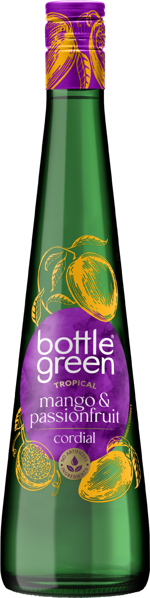 BOTTLEGREEN Mango & Passionfruit Cordial 500ml (Pack of 6)