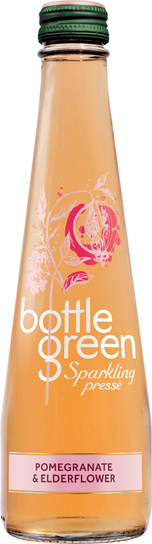 BOTTLEGREEN Pomegranate & Elderflower Presse 275ml (Pack of 12)