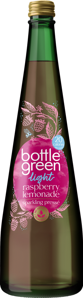 BOTTLEGREEN Light Raspberry Lemonade Sparkling Presse 750ml (Pack of 6)