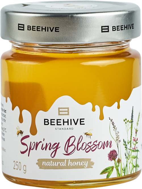 BEEHIVE Spring Blossom Honey 250g (Pack of 8)