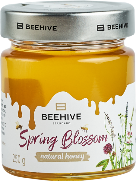 BEEHIVE Spring Blossom Honey 250g (Pack of 8)