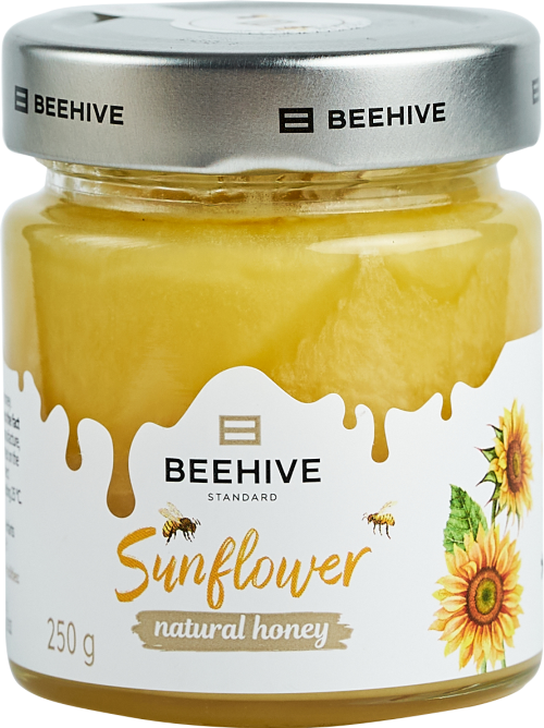 BEEHIVE Sunflower Honey 250g (Pack of 8)