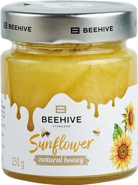 BEEHIVE Sunflower Honey 250g (Pack of 8)