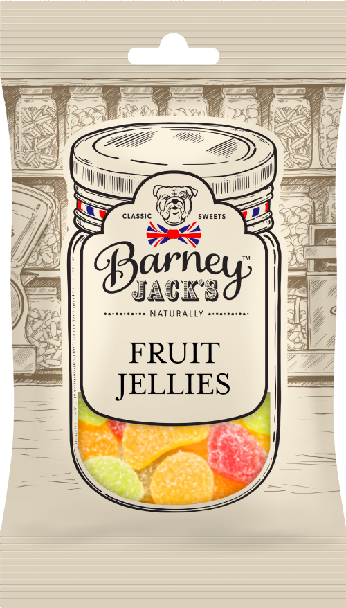 BARNEY JACK'S Fruit Jellies 190g (Pack of 12)