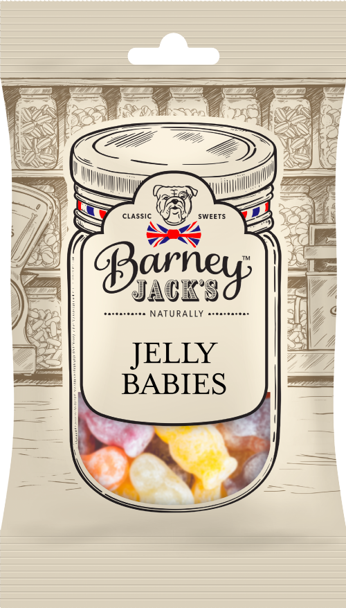 BARNEY JACK'S Jelly Babies 180g (Pack of 12)