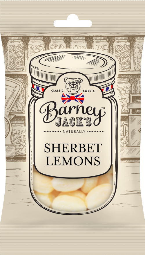 BARNEY JACK'S Sherbet Lemons 195g (Pack of 12)