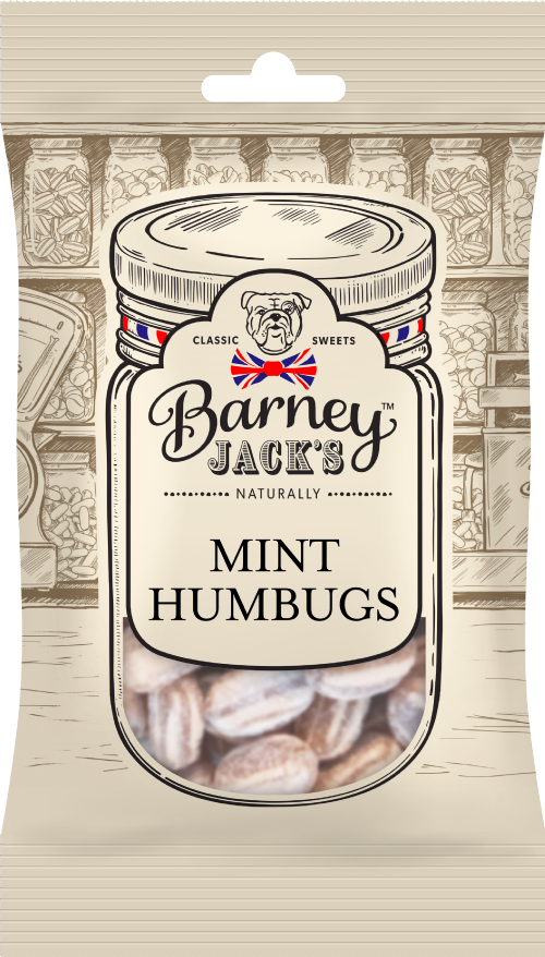 BARNEY JACK'S Mint Humbugs 195g (Pack of 12)