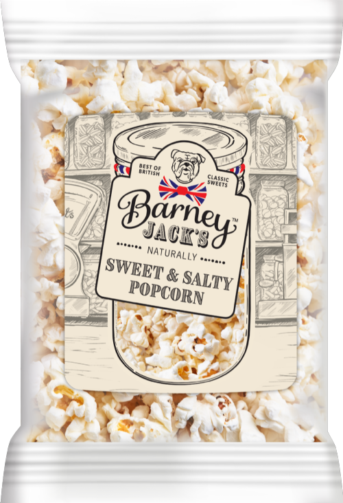 BARNEY JACK'S Sweet & Salty Popcorn 100g (Pack of 14)