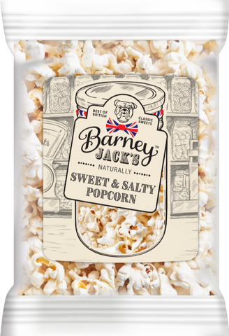 BARNEY JACK'S Sweet & Salty Popcorn 100g (Pack of 14)