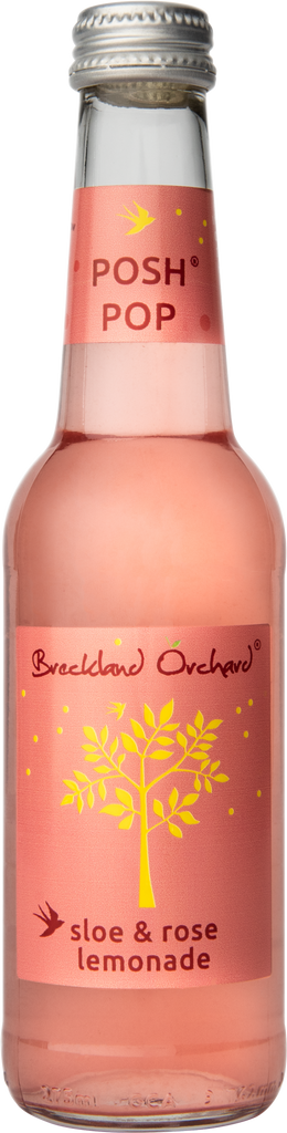 BRECKLAND ORCHARD Posh Pop - Sloe & Rose Lemonade 275ml (Pack of 12)