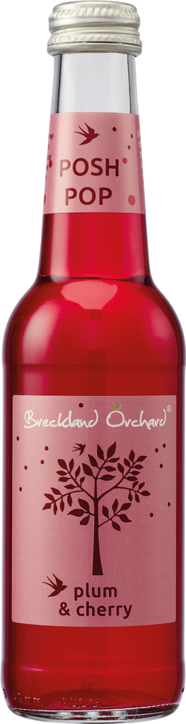 BRECKLAND ORCHARD Posh Pop - Plum & Cherry 275ml (Pack of 12)