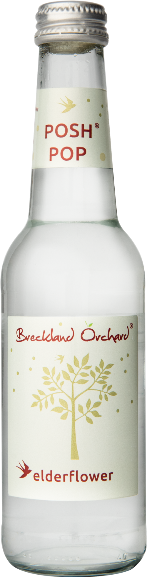 BRECKLAND ORCHARD Posh Pop - Elderflower 275ml (Pack of 12)