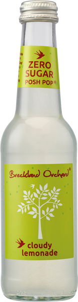 BRECKLAND ORCHARD Zero Sugar Posh Pop Cloudy Lemonade 275ml (Pack of 12)