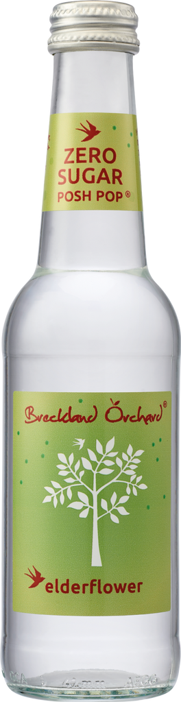 BRECKLAND ORCHARD Zero Sugar Posh Pop Elderflower 275ml (Pack of 12)