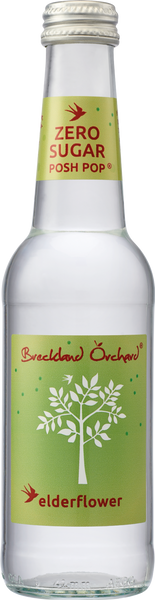 BRECKLAND ORCHARD Zero Sugar Posh Pop Elderflower 275ml (Pack of 12)